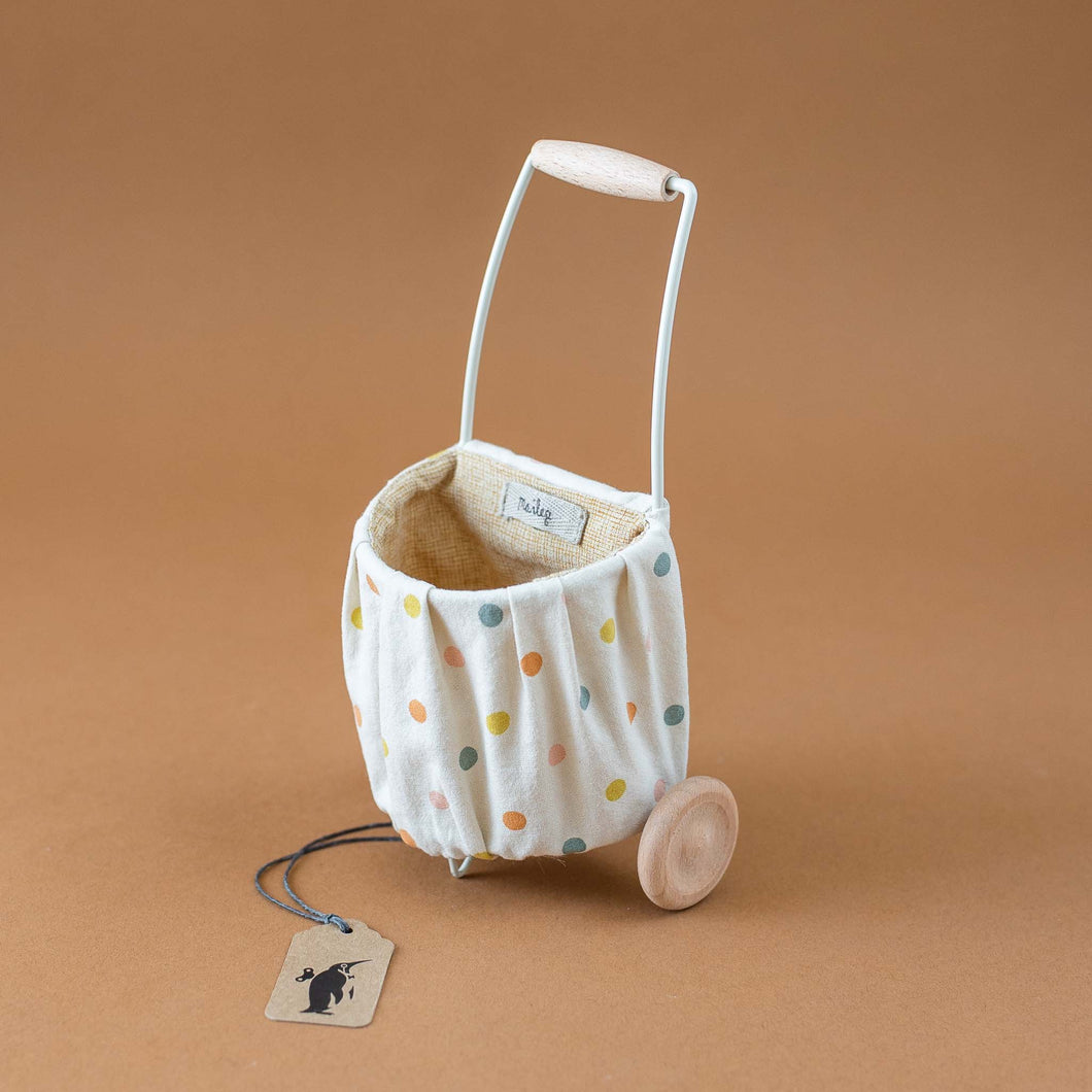 mini-fabric-trolley-with-polka-spot-outer-and-yellow-inner-basket