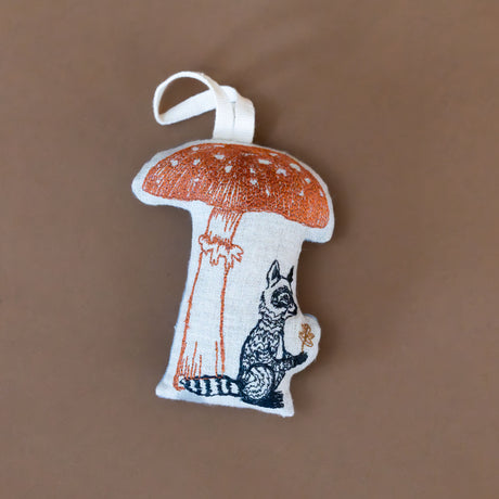 mushroom-raccoon-embroidered-ornament