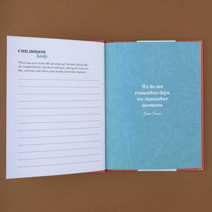 open-book-with-a-white-fill-in-page-and-a-blue-page-with-floral-pattern-and-a-quote