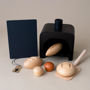 bakery-set-black-oven-with-5-types-of-bread-wooden-spatula-and-chalkboard