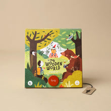 Load image into Gallery viewer, wooden-world-forest-woodland-creatures-enjoying-a-story-illustration