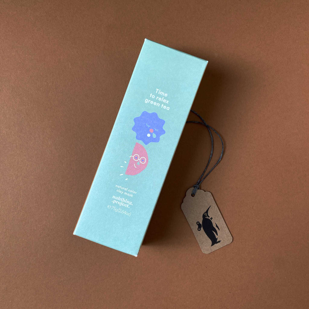 blue-time-to-relax-green-tea-face-mask-packaging