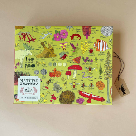 nature-anatomy-500-piece-puzzle-box-showing-various-plants-and-animals-with-scientific-text-next-to-it
