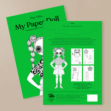 Load image into Gallery viewer, Nellie Paper Doll Coloring Kit - Arts &amp; Crafts - pucciManuli