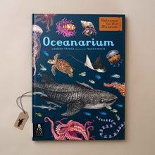 Load image into Gallery viewer, oceanarium-book-by-loveday-trinick-illustrated-front-cover-of-ocean-creatures