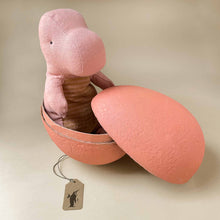 Load image into Gallery viewer, Gantosaurus in Egg | Small - Old Rose - Stuffed Animals - pucciManuli