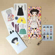 Load image into Gallery viewer, olive-paper-doll-punch-out-outfits