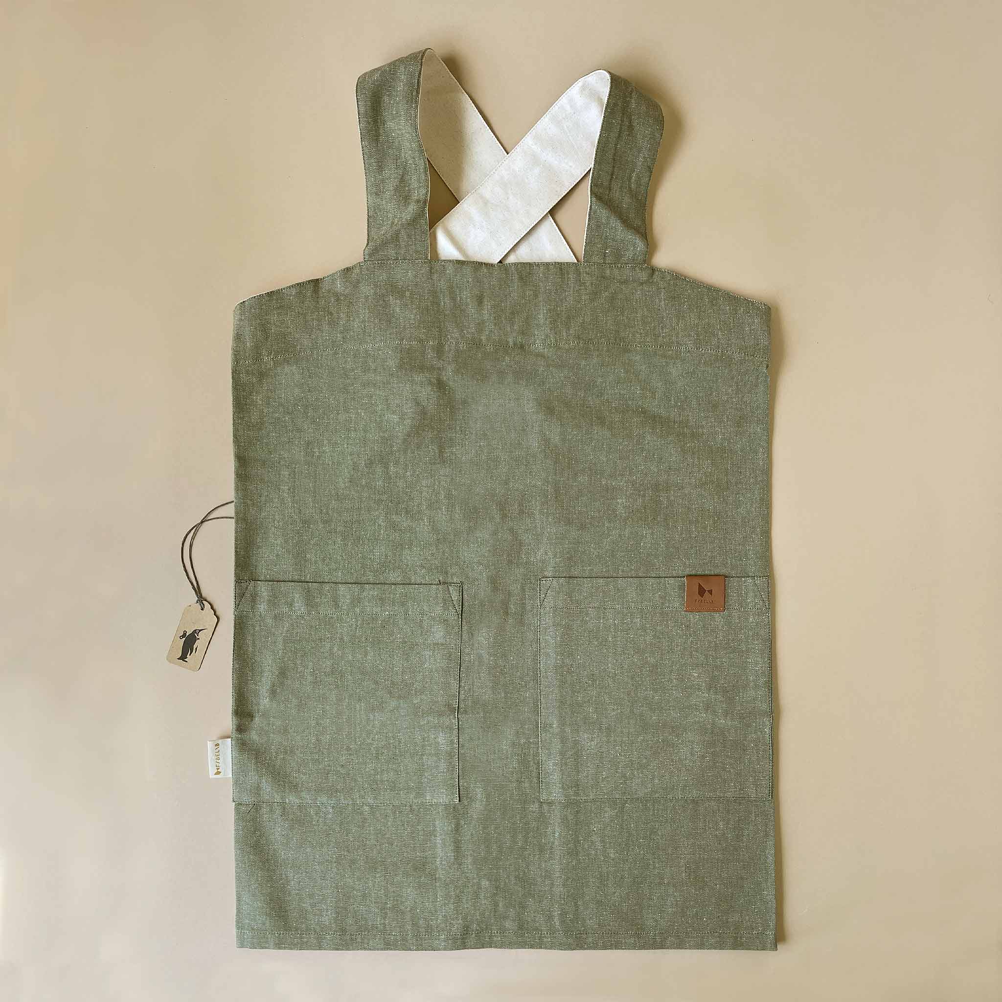 Organic Cotton Apron | Olive - Pretend Play - pucciManuli