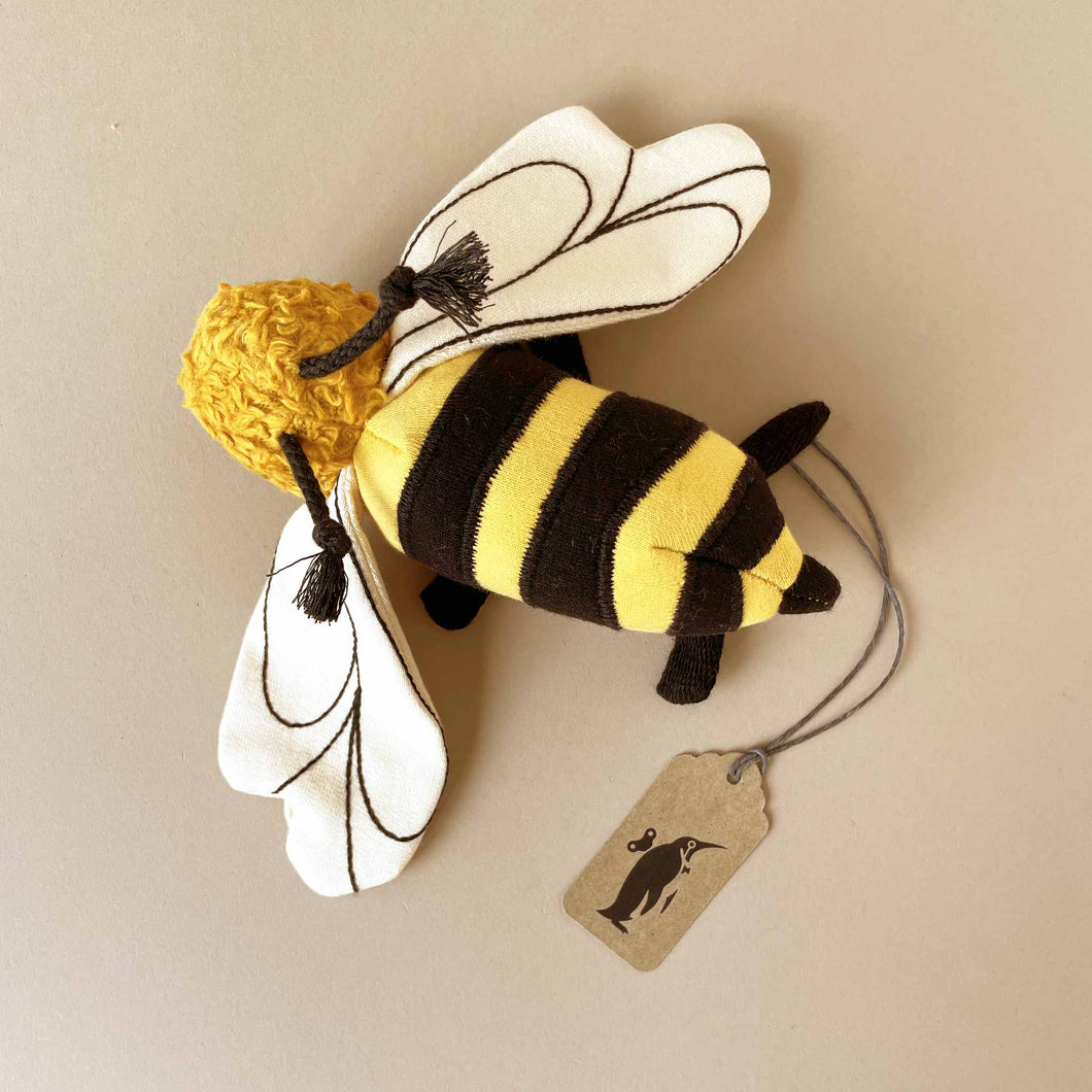 Organic Cotton Bumble Bee Rattle - Baby (Rattles/Teethers) - pucciManuli