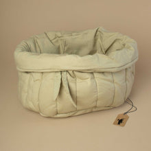 Load image into Gallery viewer, sage-green-quilted-cotton-basket
