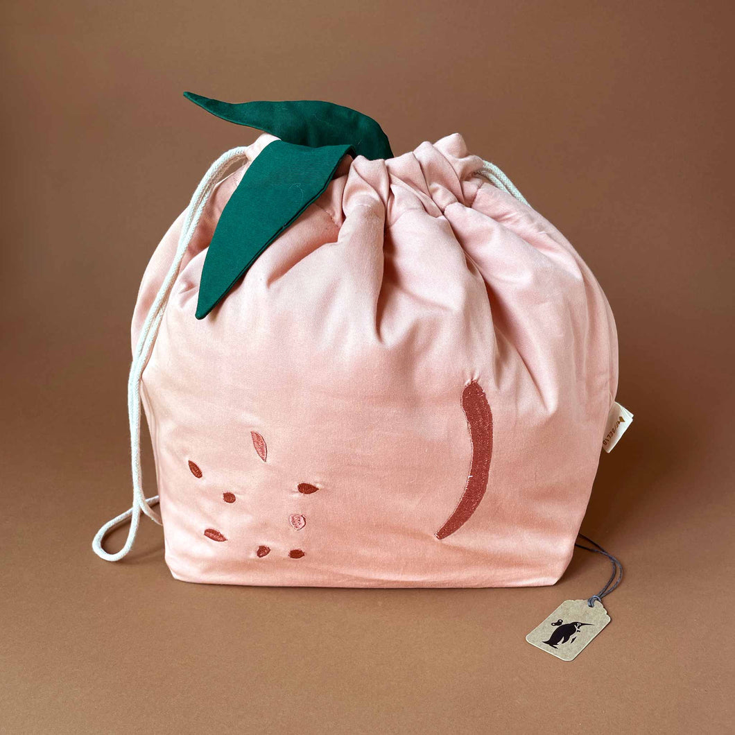 Organic Cotton Peach Storage Bag - Bags/Totes - pucciManuli