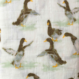 Organic Cotton Swaddle | Duck - Baby (Lovies/Swaddles) - pucciManuli