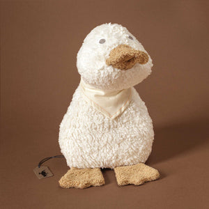 organic-cotton-duckling-with-tousled-texture-neckerchief-and-caramel-beak-and-feet