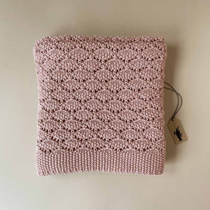 Organic Heritage Knit Baby Blanket | Blossom - Blankets/Throws - pucciManuli