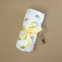 Load image into Gallery viewer, organic-muslin-swaddle-wildings-turtle