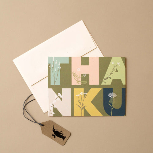 Overgrown Thank You Greeting Card - Greeting Cards - pucciManuli
