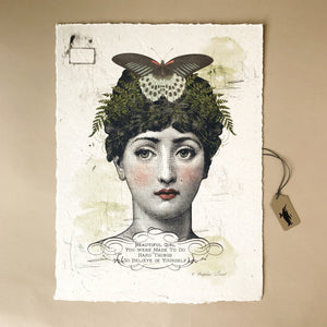 beautiful-girl-you-were-made-to-do-hard-things-paper-print-woman-with-ivy-and-butterly-on-her-head