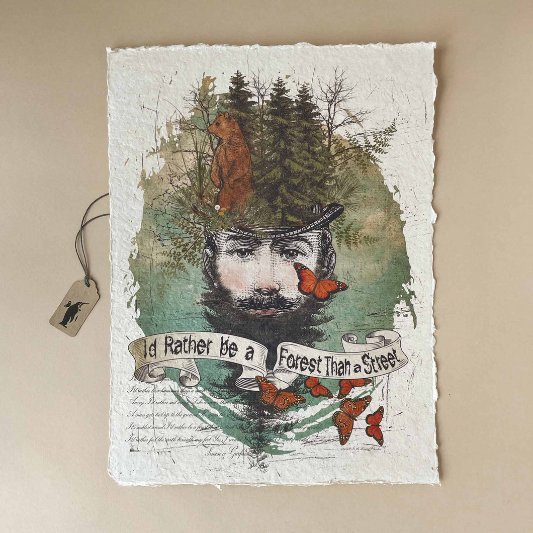 Paper Print | I'd Rather Be a Forest - Home Decor - pucciManuli