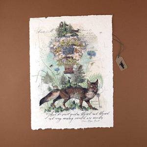 handmade-paper-with-fox-and-flower-baloon-illustration