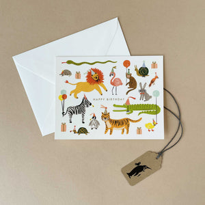 wildlife-in-party-hats-around-happy-birthday-words-greeting-card