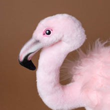 Load image into Gallery viewer, realistic-flamingo-stuffed-animal-face