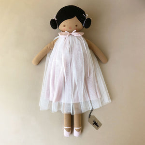 lulu-doll-in-pink-tulle-dress-with-brown-skin-and-black-hair