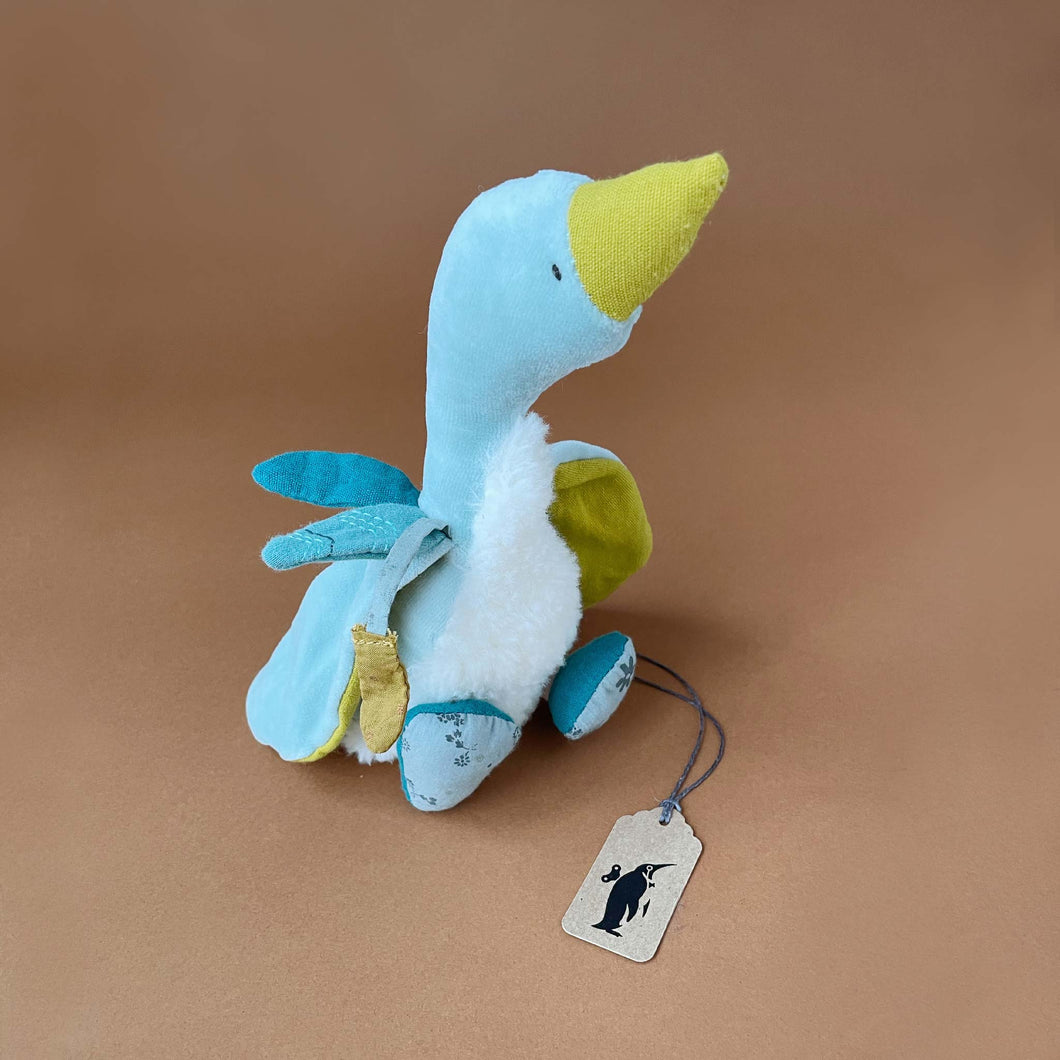 plumette-blue-yellow-goose-stuffed-animal