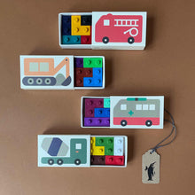 Load image into Gallery viewer, pocket-crayons-vehicles-set-in-building-block-shapes