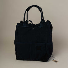 Load image into Gallery viewer, small-black-tote-with-pockets-and-handles