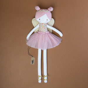 white-doll-with-pink-outfit-and-hair-and-gold-wings