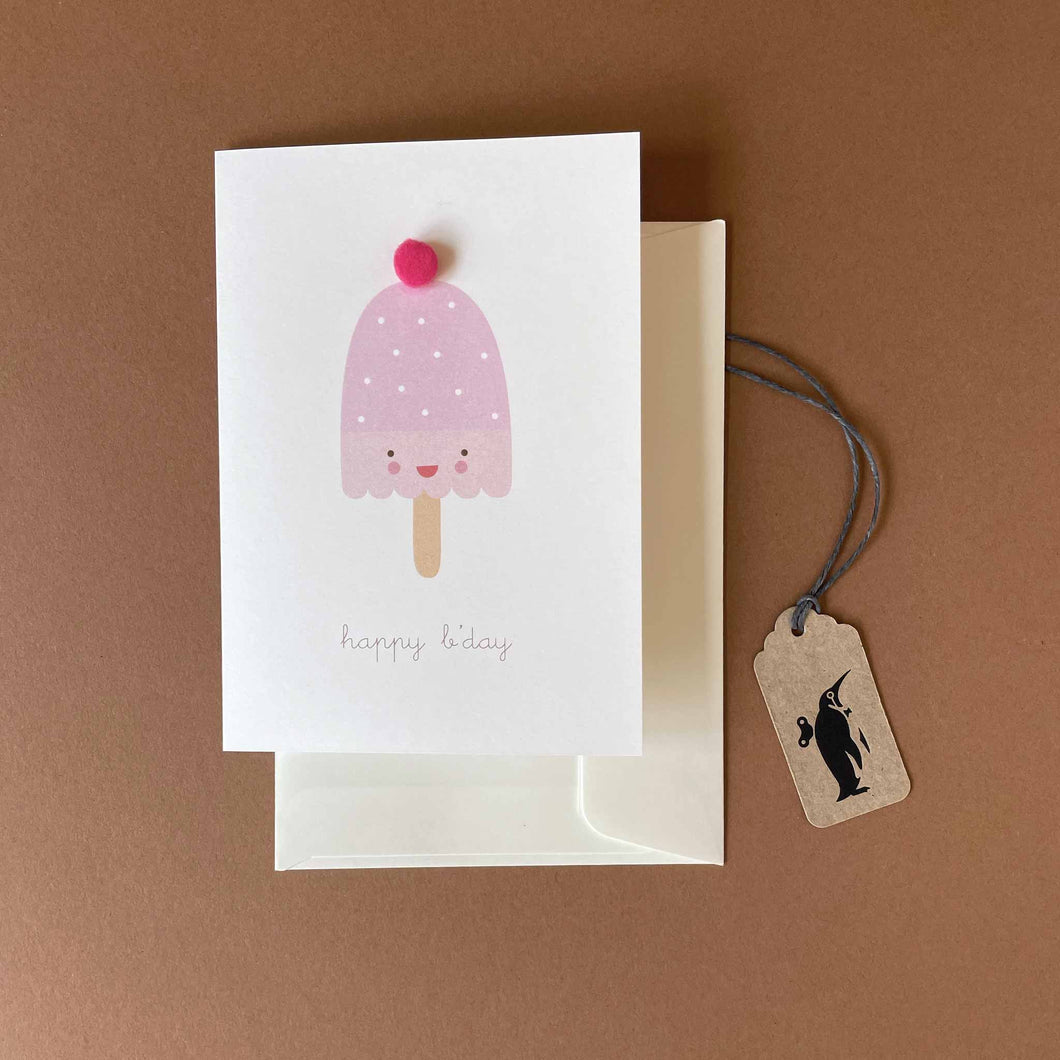 pink-ice-cream-pop-with-pom-pom-happy-bday-greeting-card