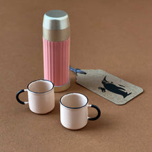 Load image into Gallery viewer, Pretend Play Accessories | Thermos &amp; Cups - Coral - Dolls &amp; Doll Accessories - pucciManuli