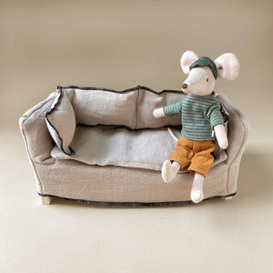 Pretend Play Furniture | Wheat Plush Couch - Dolls & Doll Accessories - pucciManuli