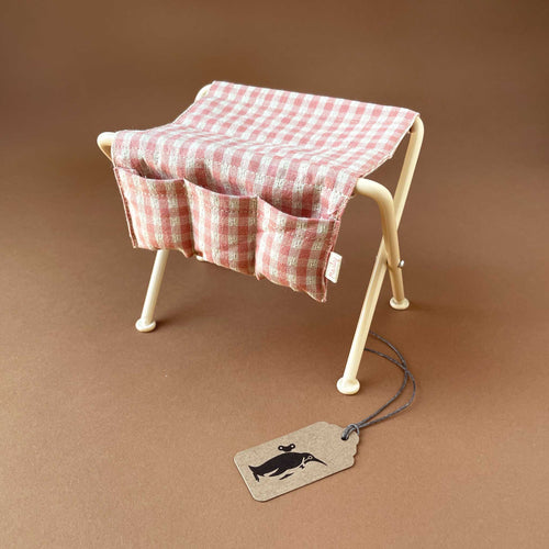 Pretend Play Furniture | Medium Nursery Table - Gingham - Dolls & Doll Accessories - pucciManuli