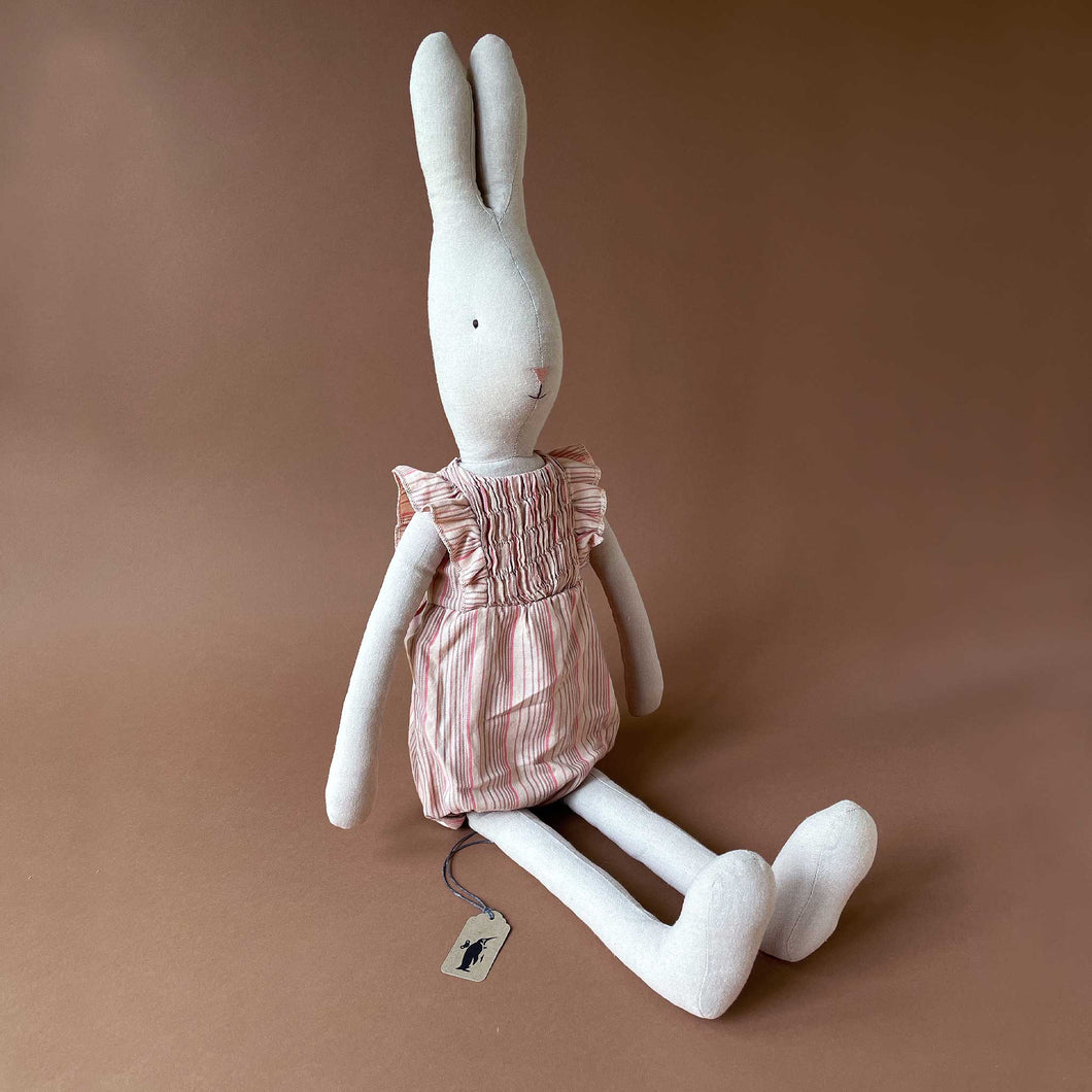 Size 5 Rabbit | Pink Striped Jumpsuit - Dolls & Doll Accessories - pucciManuli