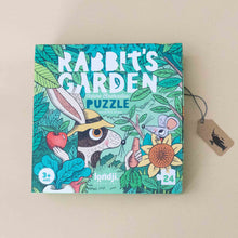 Load image into Gallery viewer, rabbits-garden-puzzle-box-with-rabbit-mouse-in-the-green-garden