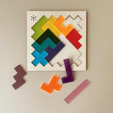 Load image into Gallery viewer, Rainbow Square Pentomino Puzzle - Puzzles - pucciManuli