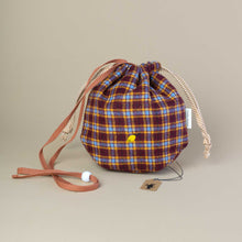 Load image into Gallery viewer, Recycled Adventure Pouch | Tartan Plum