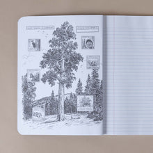 Load image into Gallery viewer, interior-cover-composition-notebook-with-tree-illustration