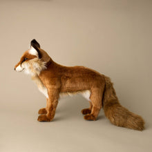 Load image into Gallery viewer, side-view-of-realistic-red-fox-standing-stuffed-animal