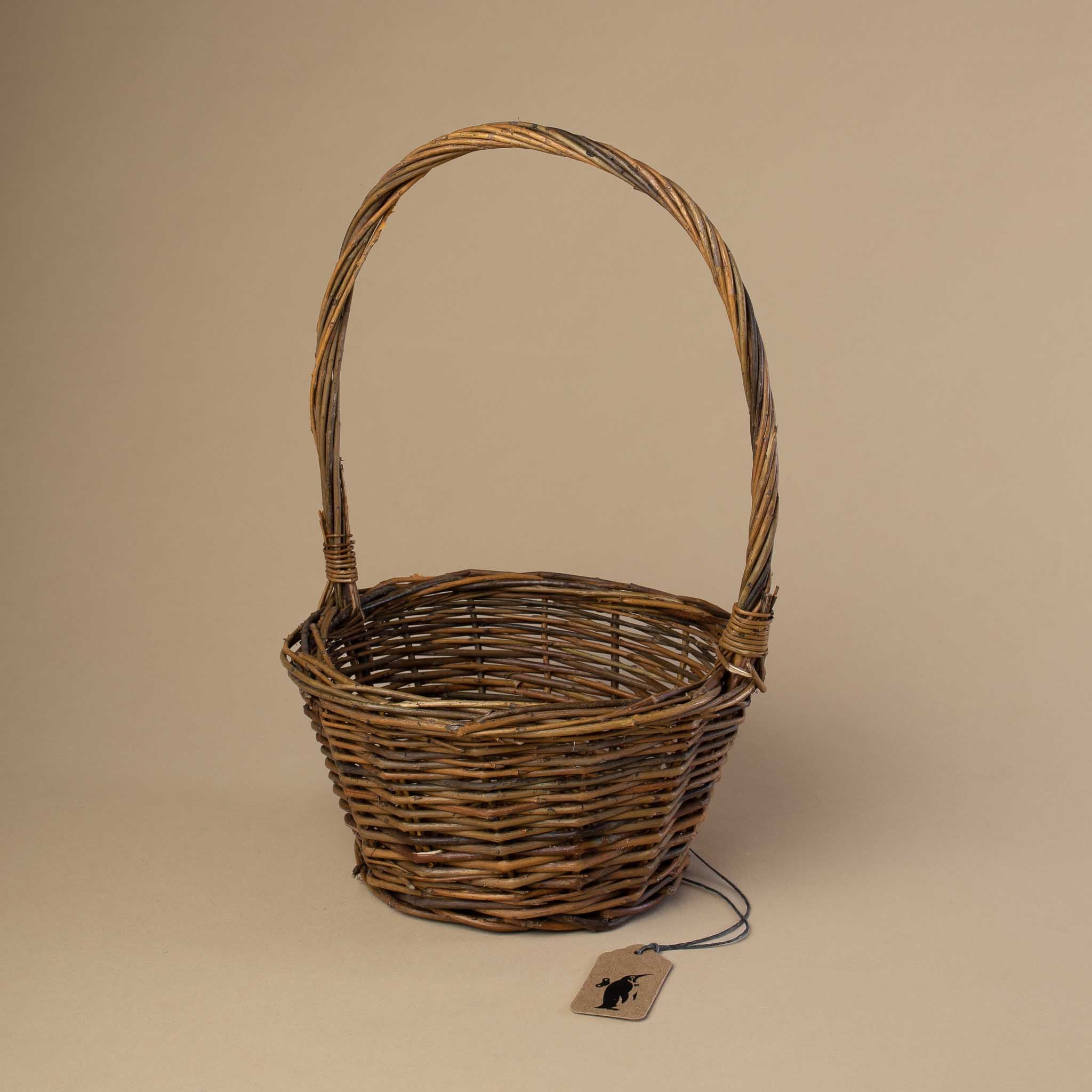 Rustic Woven Willow Basket