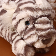 Load image into Gallery viewer, close-up-face-of-sacha-snow-tiger-stuffed-animal