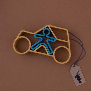 ochre-silicone-car-shape-with-blue-silicone-person-shape-inside