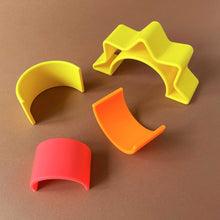 Load image into Gallery viewer, neon-4-piece-silicone-sun-unstacked