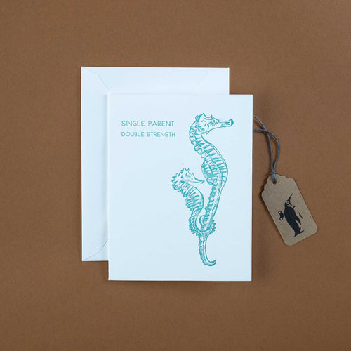    single-parent-seahorse-greeting-card