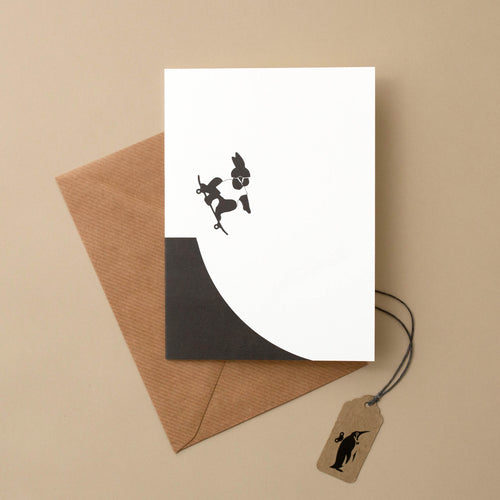 Skateboarding Rabbit Greeting Card - Greeting Cards - pucciManuli