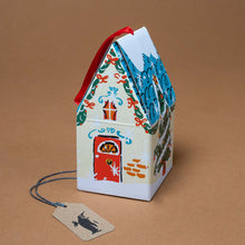 Load image into Gallery viewer, house-shaped-box-snow-globe-puzzle-box