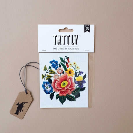 illustrated-stitched-boquet-temporary-tattoo-pair