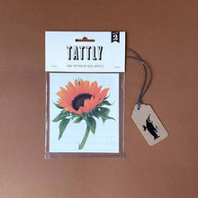 Load image into Gallery viewer, illustrated-sunflower-temporary-tattoo