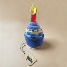 Load image into Gallery viewer, blueberry-sweater-cupcake-with-felt-candle